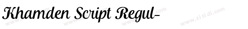 Khamden Script Regul字体转换